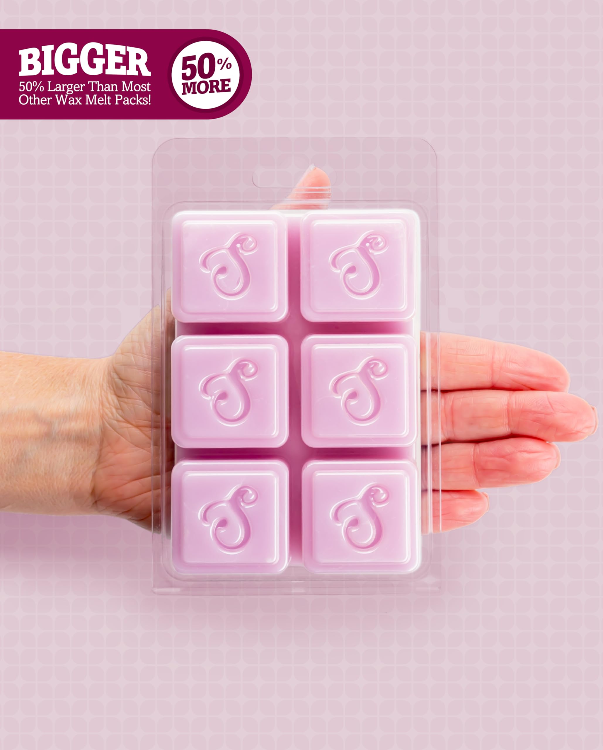 Shortie's Candle Company Pure Lilac Wax Melts - Formula 117-1 Highly Scented 3 Oz. Bar - Made with Natural Oils - Flower & Flora